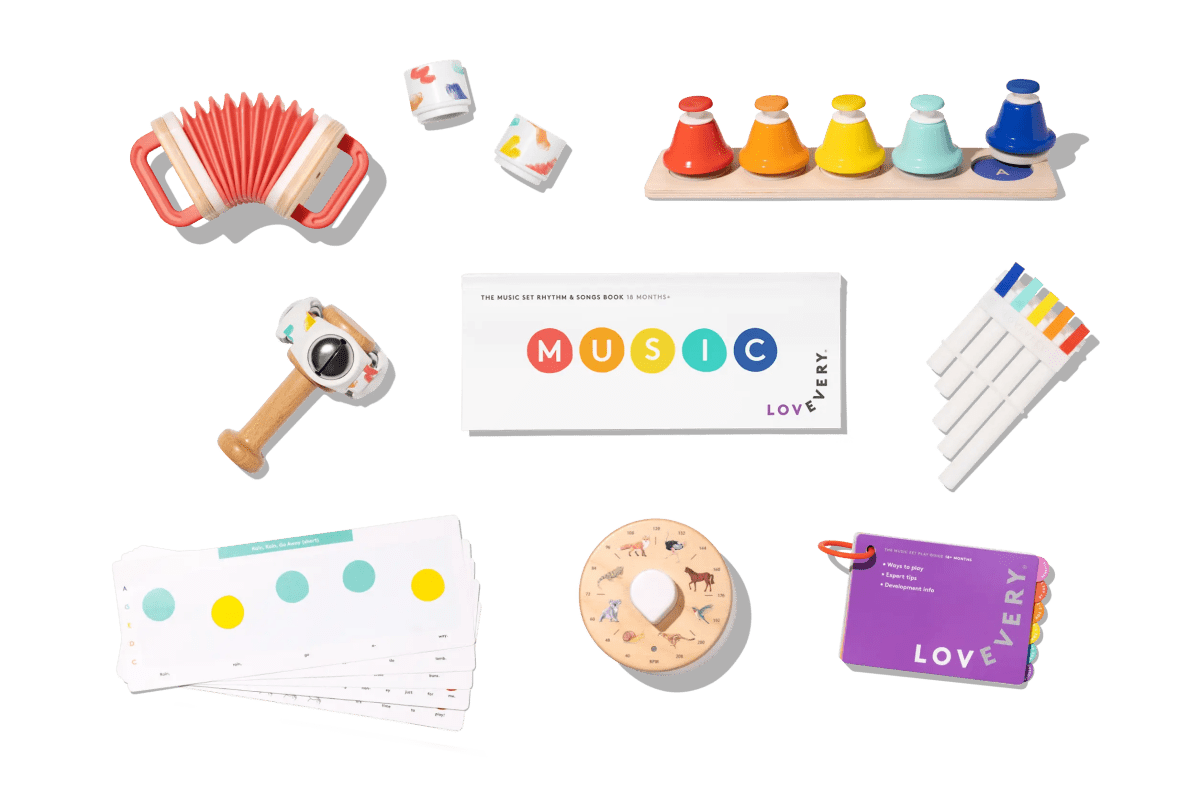 Lovevery Educational Music Set for Cognitive Growth and Early Learning Kids - 