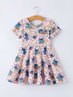 Rylee Faith Designs Egg Character Carrot Print Girls' Dress - 