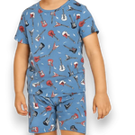 Sweet Bamboo Electric Guitars Pajama Set with Soft Fabric for Kids Summer Comfort - Apparel & Accessories > Clothing > Sleepwear & Loungewear > Pajamas Summer Pajama
