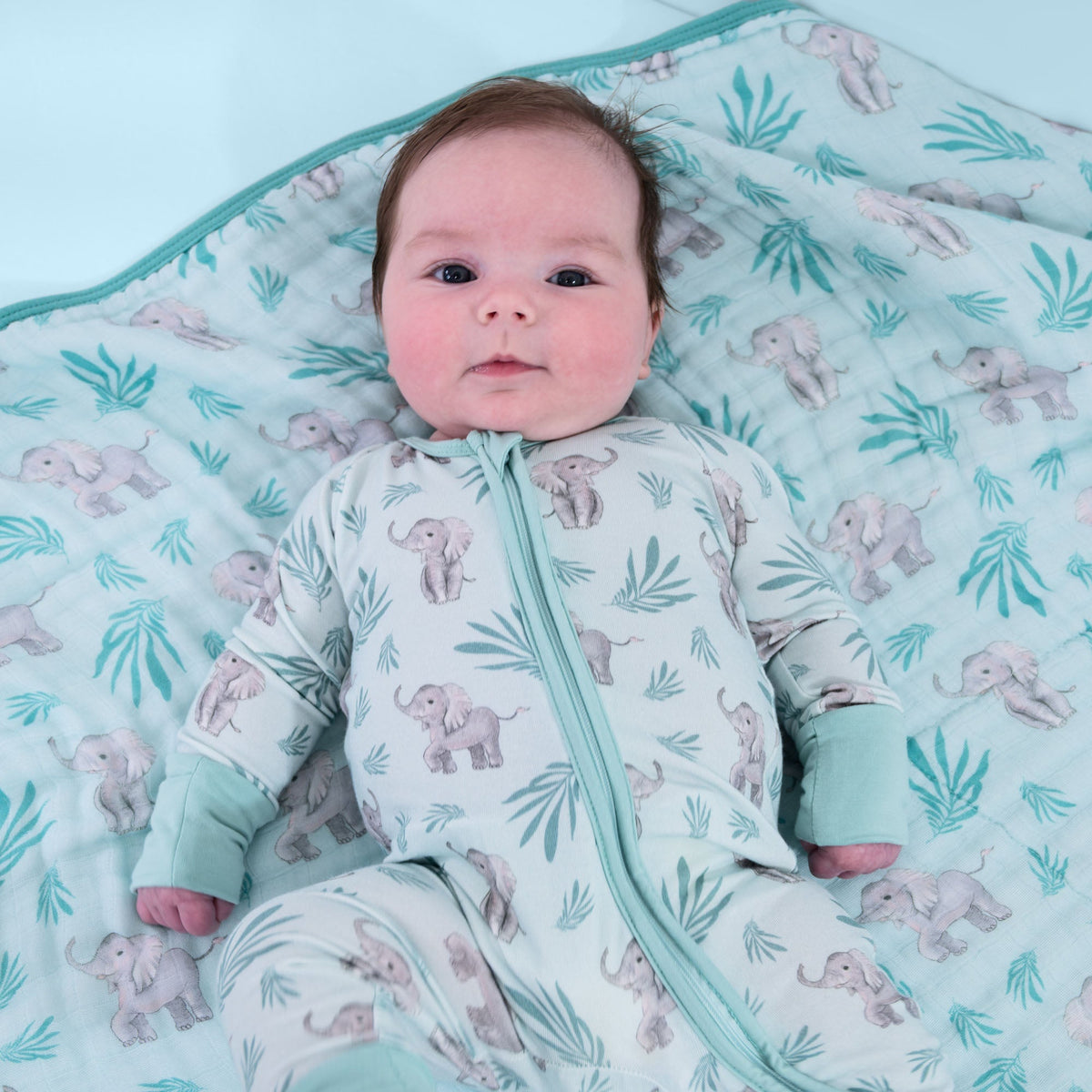 LollyBanks Elephantastic Zipper One Piece PajamaEveretts Place