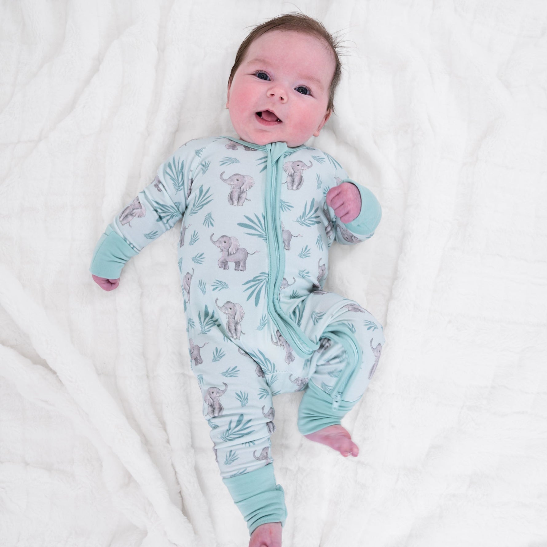 LollyBanks Elephantastic Zipper One Piece PajamaEveretts Place