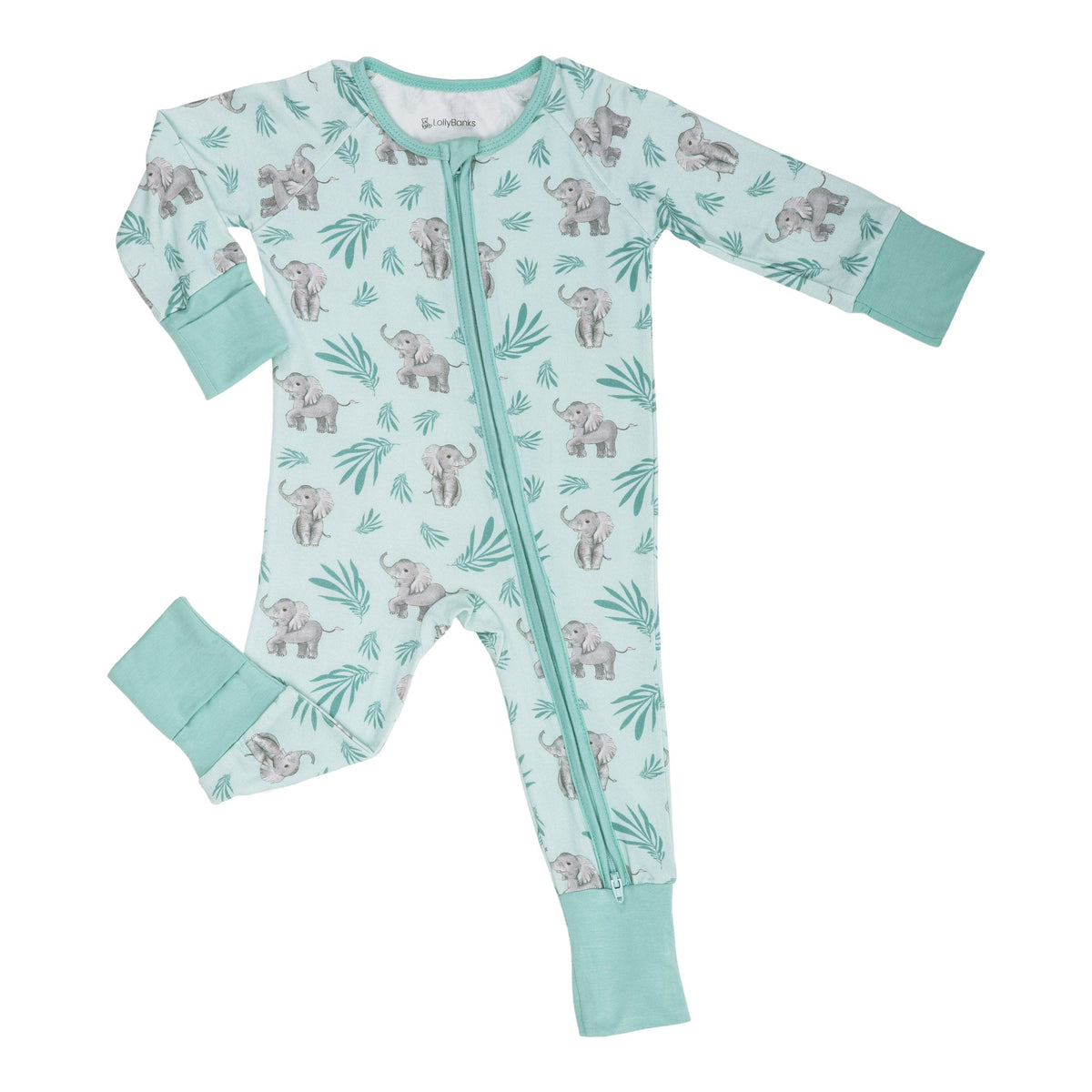 LollyBanks Elephantastic Zipper One Piece PajamaEveretts Place