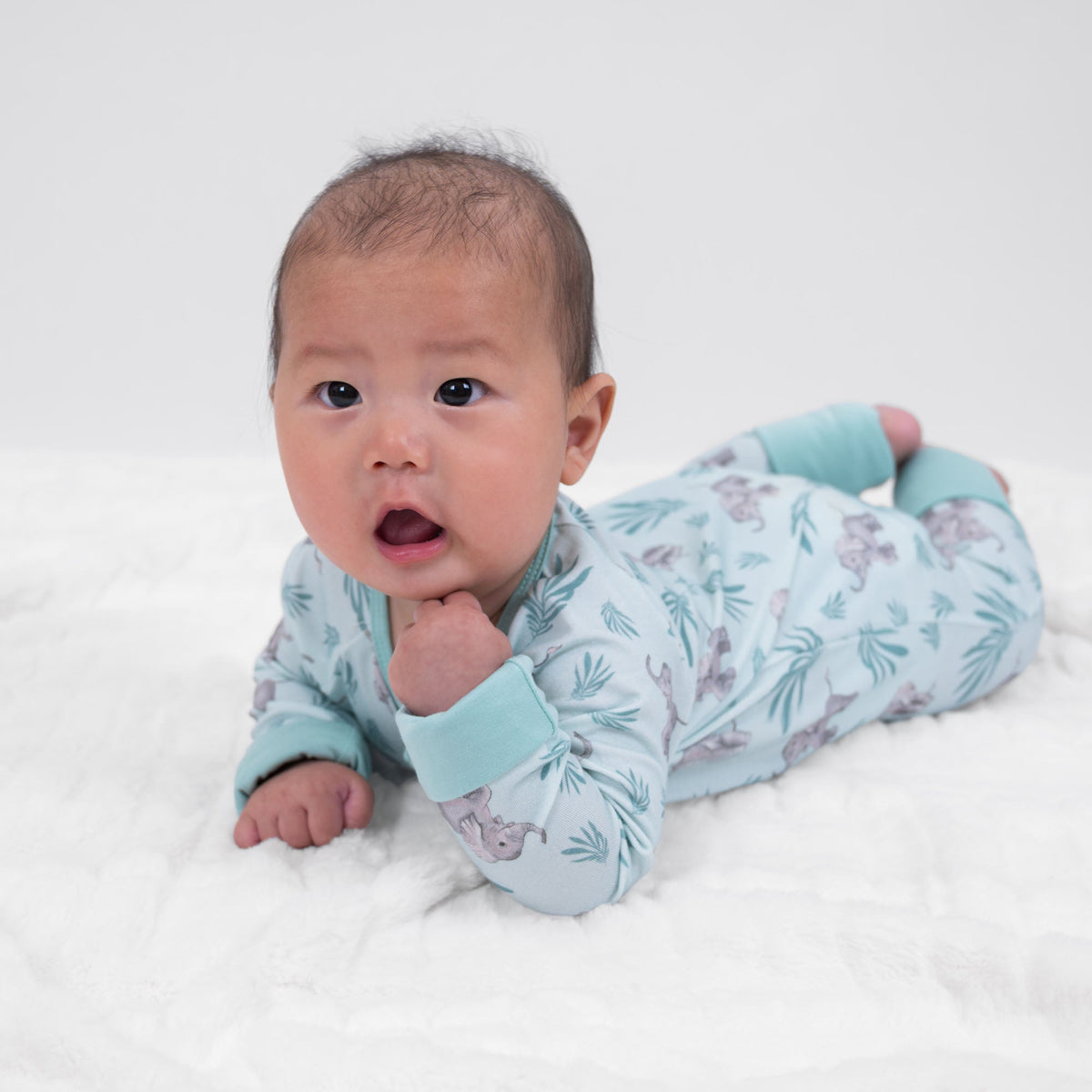 LollyBanks Elephantastic Zipper One Piece PajamaEveretts Place