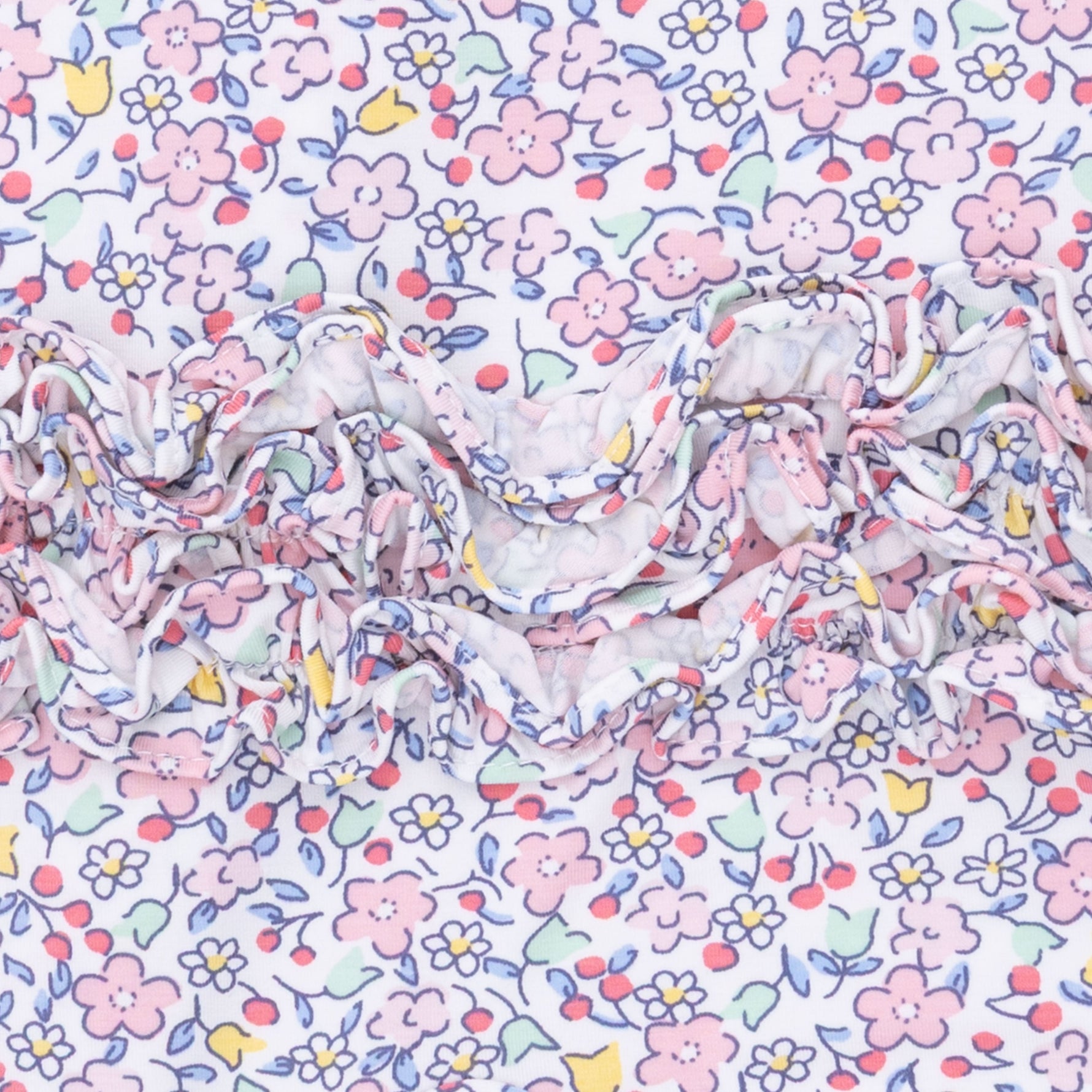 Angel Dear Elizabeth's Garden - 2 Way Ruffle Back Zipper Footie & Swaddle Blanket SetEveretts Place