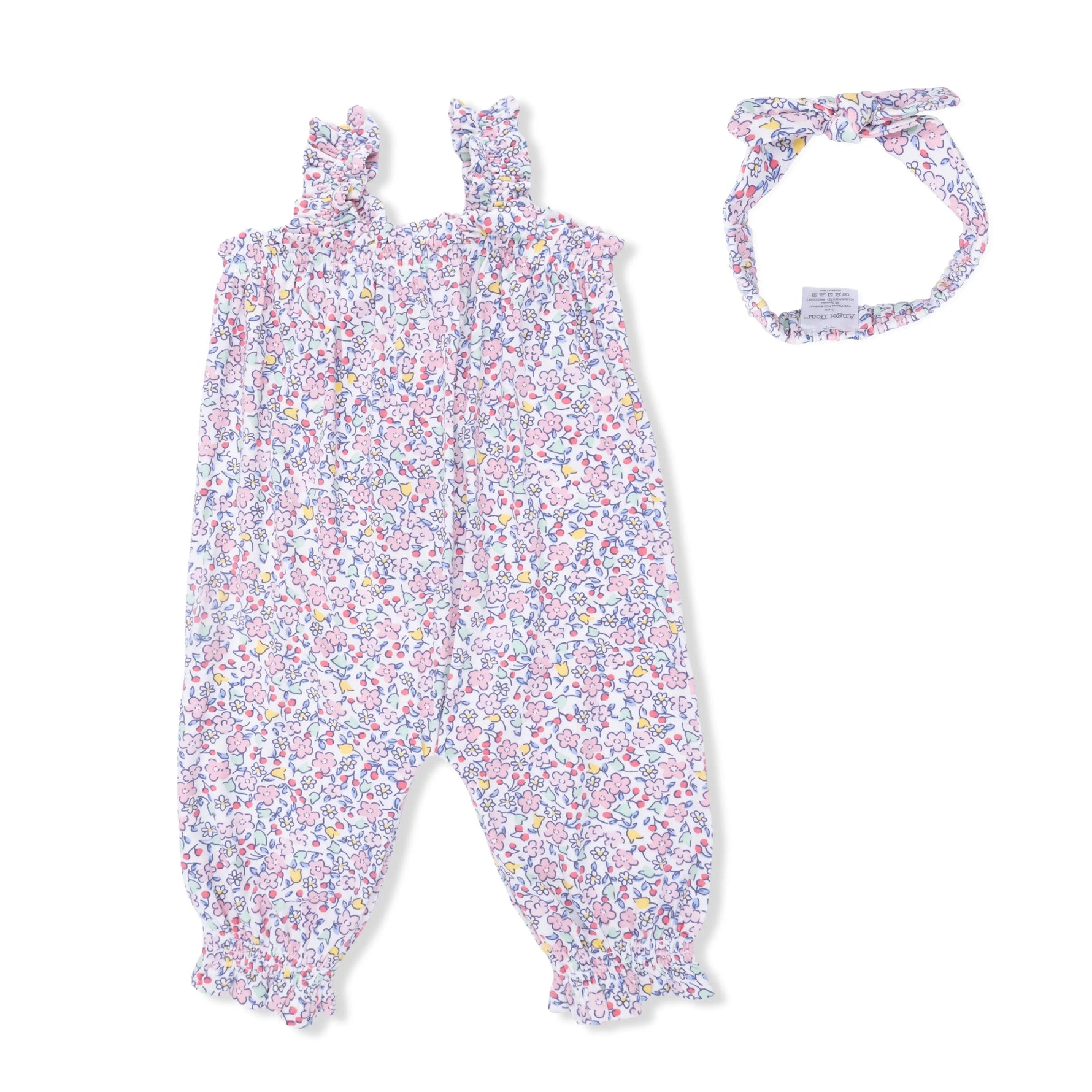 Angel Dear Elizabeth's Garden - Ruffly Strap Overall & Headband - 