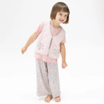 Angel Dear Elizabeth's Garden - Short Sleeve Shirt with Wide Leg Pant - 