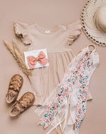 Little Love Bug Co. Ella Sandal with Elastic Entrance for Little Girls Everyday Wear - 