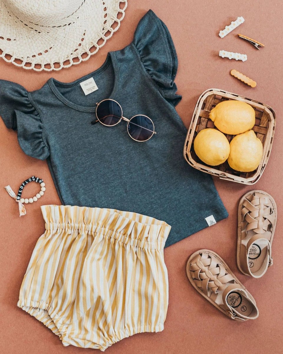 Little Love Bug Co. Ella Sandal with Elastic Entrance for Little Girls Everyday Wear - 