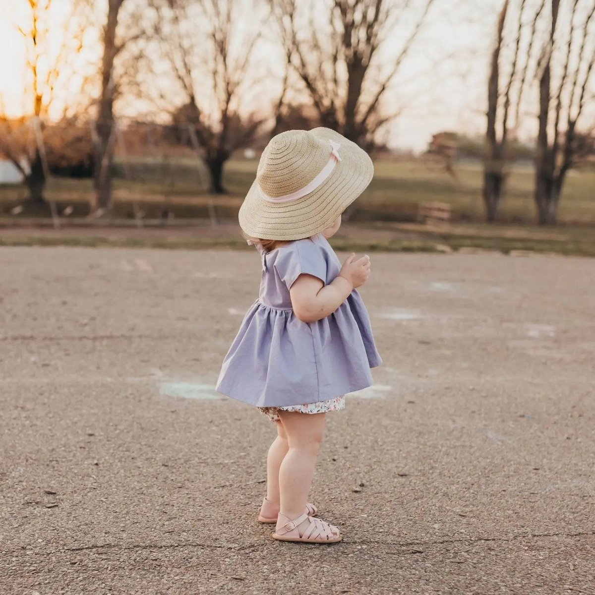 Little Love Bug Co. Ella Sandal with Elastic Entrance for Little Girls Everyday Wear - 