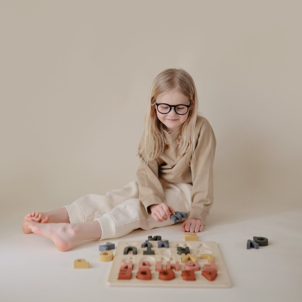 Wooden Animal Figure Puzzle by Mushie