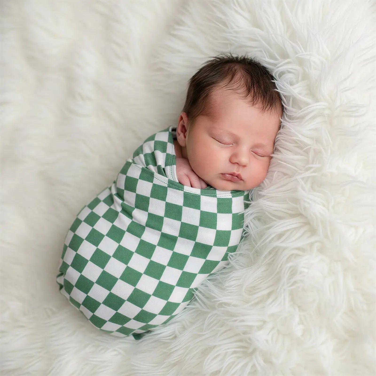 Bestaroo Emerald Checks Swaddle Blanket 45x45 Inch Bestaroo - 
