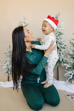 Little Joy Co. Emerald Green Bamboo Pajamas For Women Sleepwear Set - Everetts Place Boutique - 
