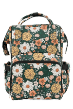 Texas Tushies Emerald Meadow Diaper Bag with Trendy Backpack Style for Busy Parents - Luggage & Bags > Diaper Bags