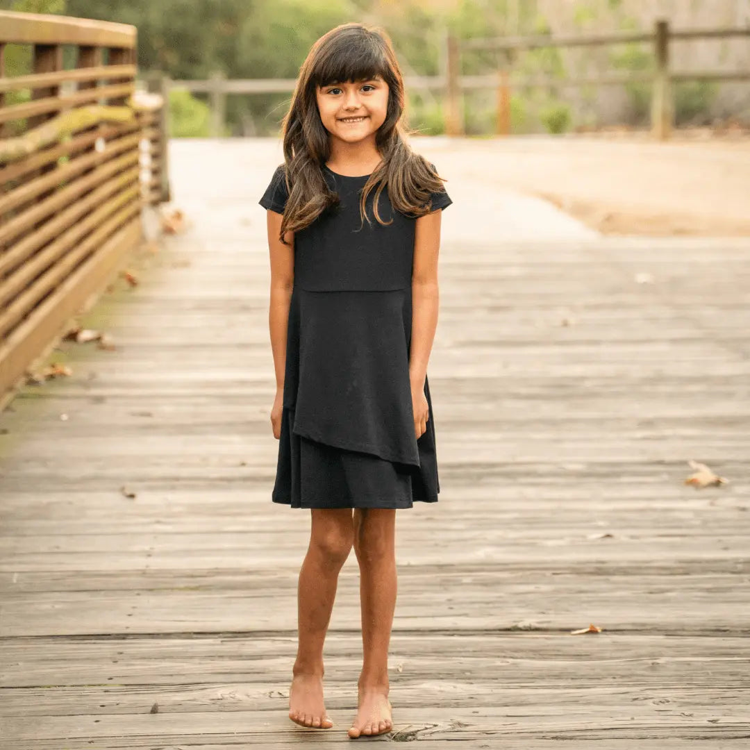 Sweet Bamboo Emma's Tulip Dress for Girls with Empire Waistline for Everyday Style - Apparel & Accessories > Clothing > Baby & Toddler Clothing > Baby & Toddler Dresses Dresses