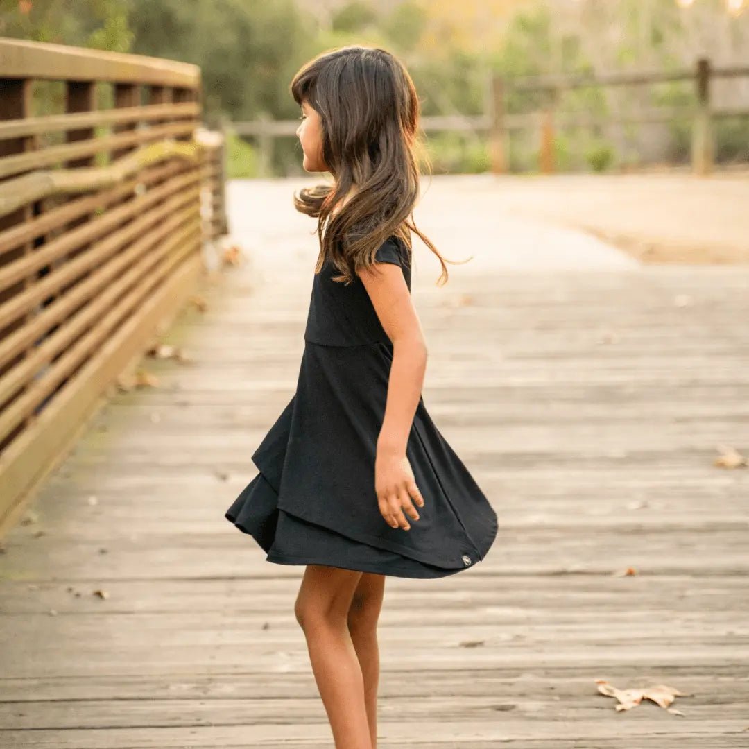 Sweet Bamboo Emma's Tulip Dress for Girls with Empire Waistline for Everyday Style - 