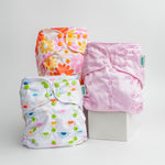Kinder Cloth Diaper Co. Space and Sky: Essentials Pocket Cloth Diaper with Athletic Wicking Jersey, Grows with your Baby