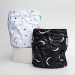 Kinder Cloth Diaper Co. Space and Sky: Essentials Pocket Cloth Diaper with Athletic Wicking Jersey, Grows with your Baby