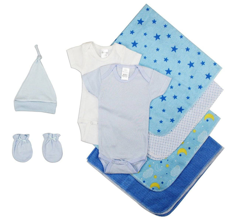 Essential Newborn Baby Boy 8 Piece Layette Set - Everetts Place: Online Boutique - Baby Clothing