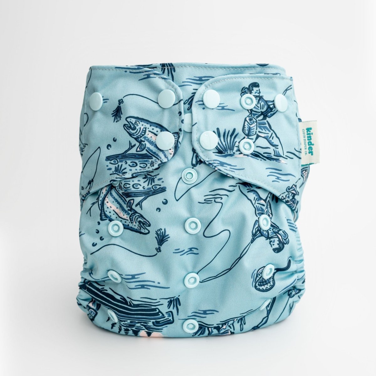 Kinder Cloth Diaper Co. Essentials Pocket Cloth Diaper with Athletic Wicking Jersey - 