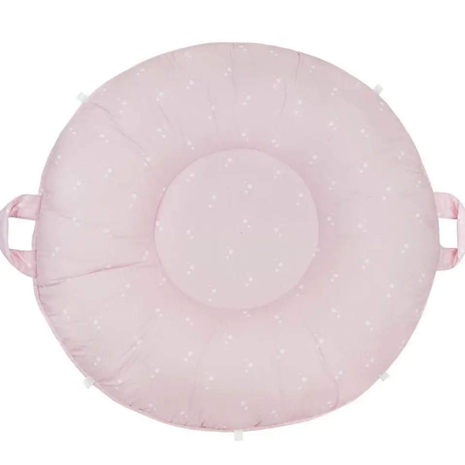 Goosewaddle® | Newborn Baby Blankets Toys Teethers Bibs & More Estelle Pink Floor Cushion with Comfortable Support