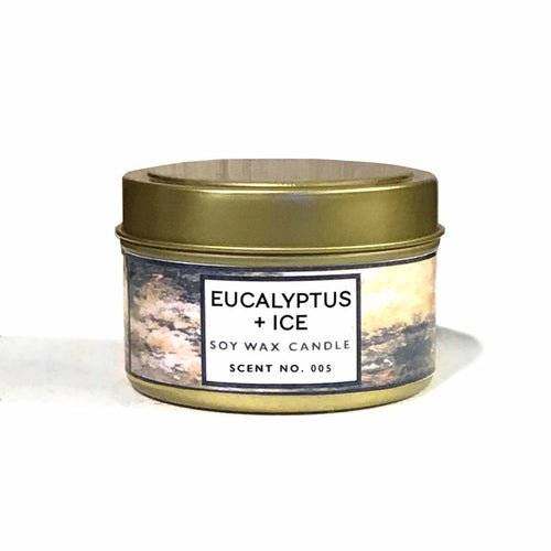 Eucalyptus + Ice Soy Wax Candle - Everetts Place: Online Boutique - Diffusers, Oils & Candles