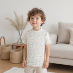 Organic Cotton Toddler Boxy Tee - Bunnies by Finn + Emma