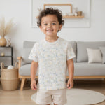 Organic Cotton Toddler Boxy Tee - Bunnies by Finn + Emma