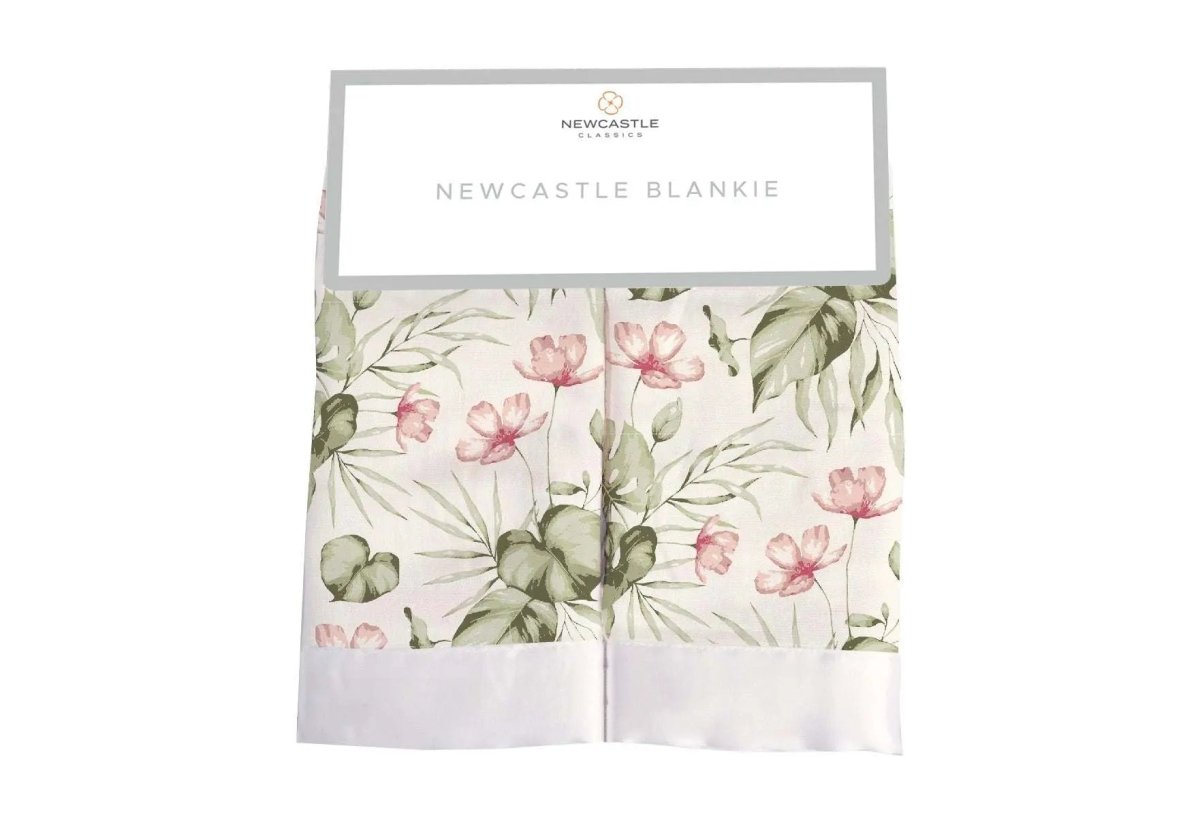 Newcastle Classics Everetts Place Silver Pink Orchid Security Blanket for Infants and Toddlers - 