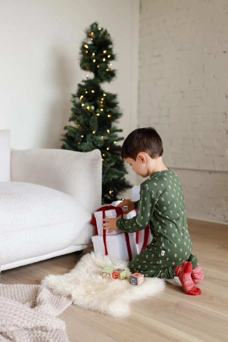 Little Joy Co. Evergreen Dreams 2 Piece Bamboo Pajamas 0 - 3 to 6 - 12 Months - Everetts Place Boutique - 