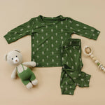 Little Joy Co. Evergreen Dreams 2 Piece Bamboo Pajamas 0 - 3 to 6 - 12 Months - Everetts Place Boutique - 