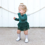 DREAM BIG LITTLE CO EVERGREEN RIB DREAM TUTU BODYSUIT DRESSEveretts Place