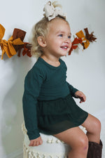 DREAM BIG LITTLE CO EVERGREEN RIB DREAM TUTU BODYSUIT DRESSEveretts Place