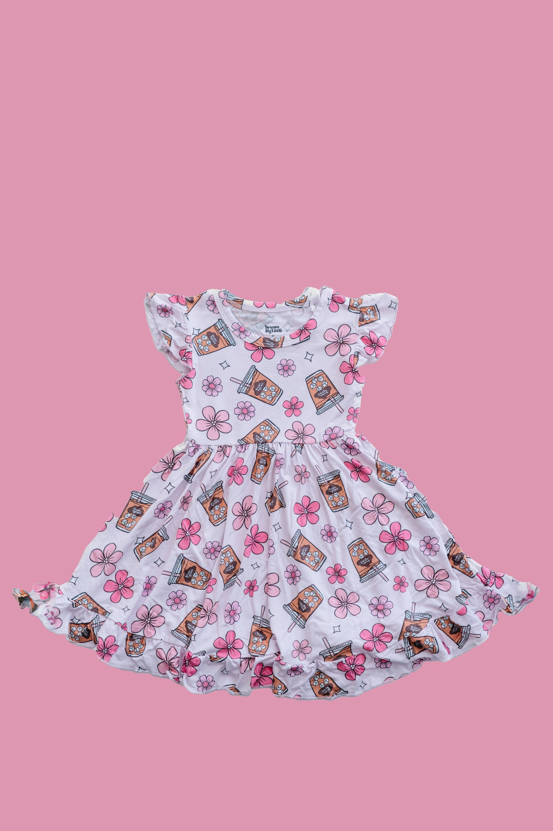 DREAM BIG LITTLE CO EXCLUSIVE A CUP OF DREAMS DREAM RUFFLE DRESSEveretts Place