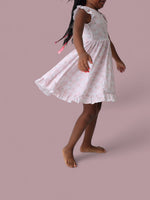 DREAM BIG LITTLE CO EXCLUSIVE DUCKS AND DAISIES DREAM CAP SLEEVE RUFFLE DRESSEveretts Place