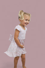 DREAM BIG LITTLE CO EXCLUSIVE DUCKS AND DAISIES DREAM CAP SLEEVE RUFFLE DRESSEveretts Place