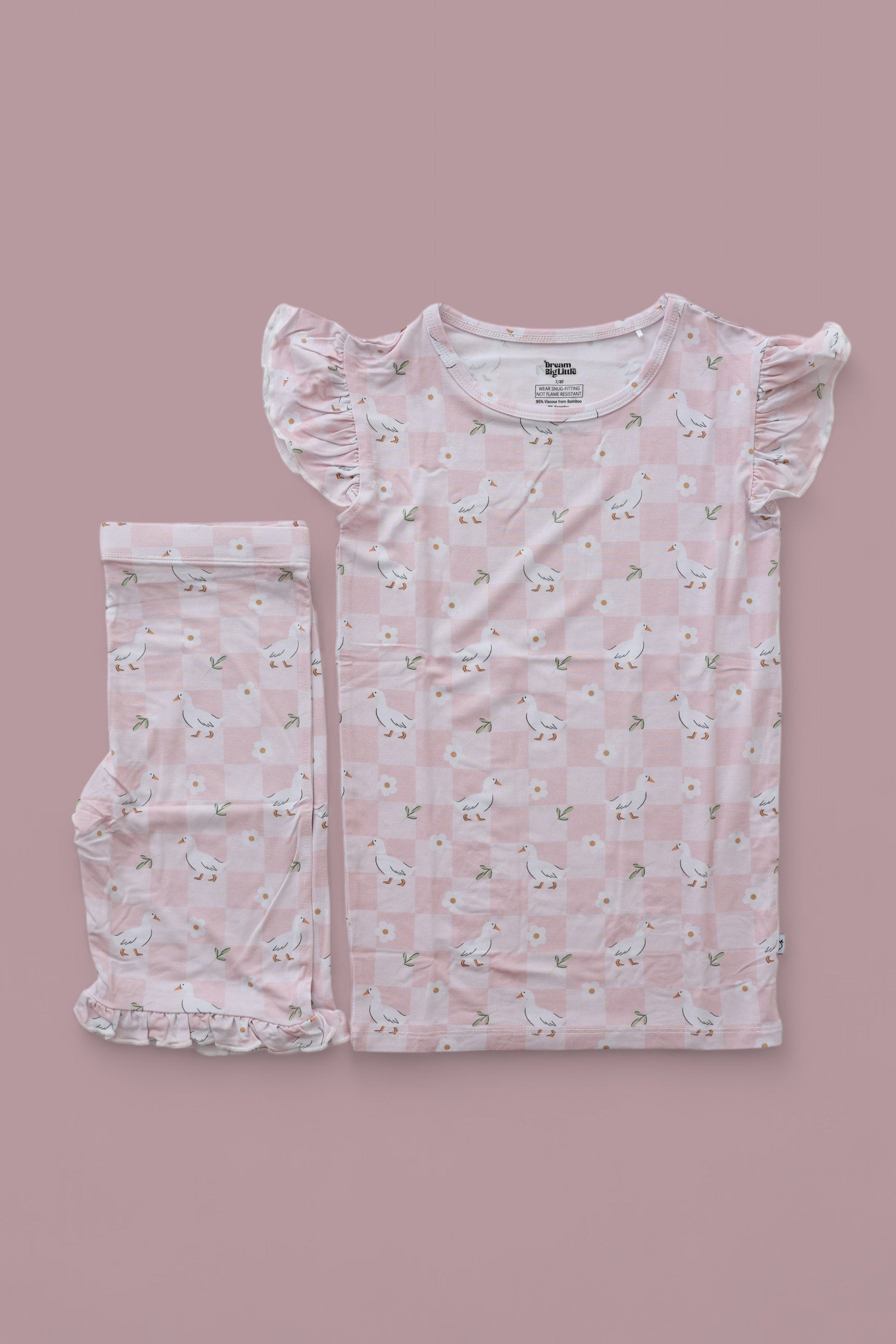 DREAM BIG LITTLE CO EXCLUSIVE DUCKS AND DAISIES DREAM RUFFLE SHORT SETEveretts Place