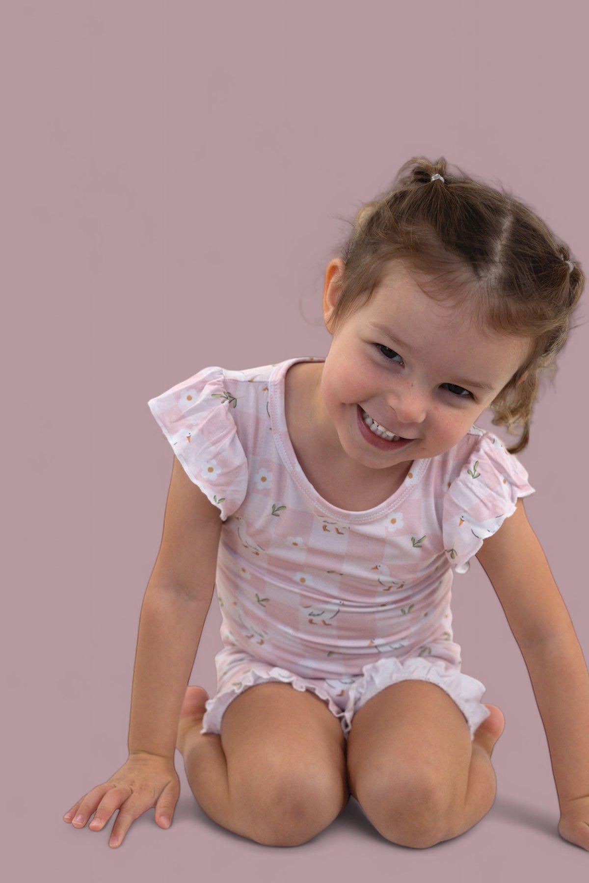 DREAM BIG LITTLE CO EXCLUSIVE DUCKS AND DAISIES DREAM RUFFLE SHORT SETEveretts Place