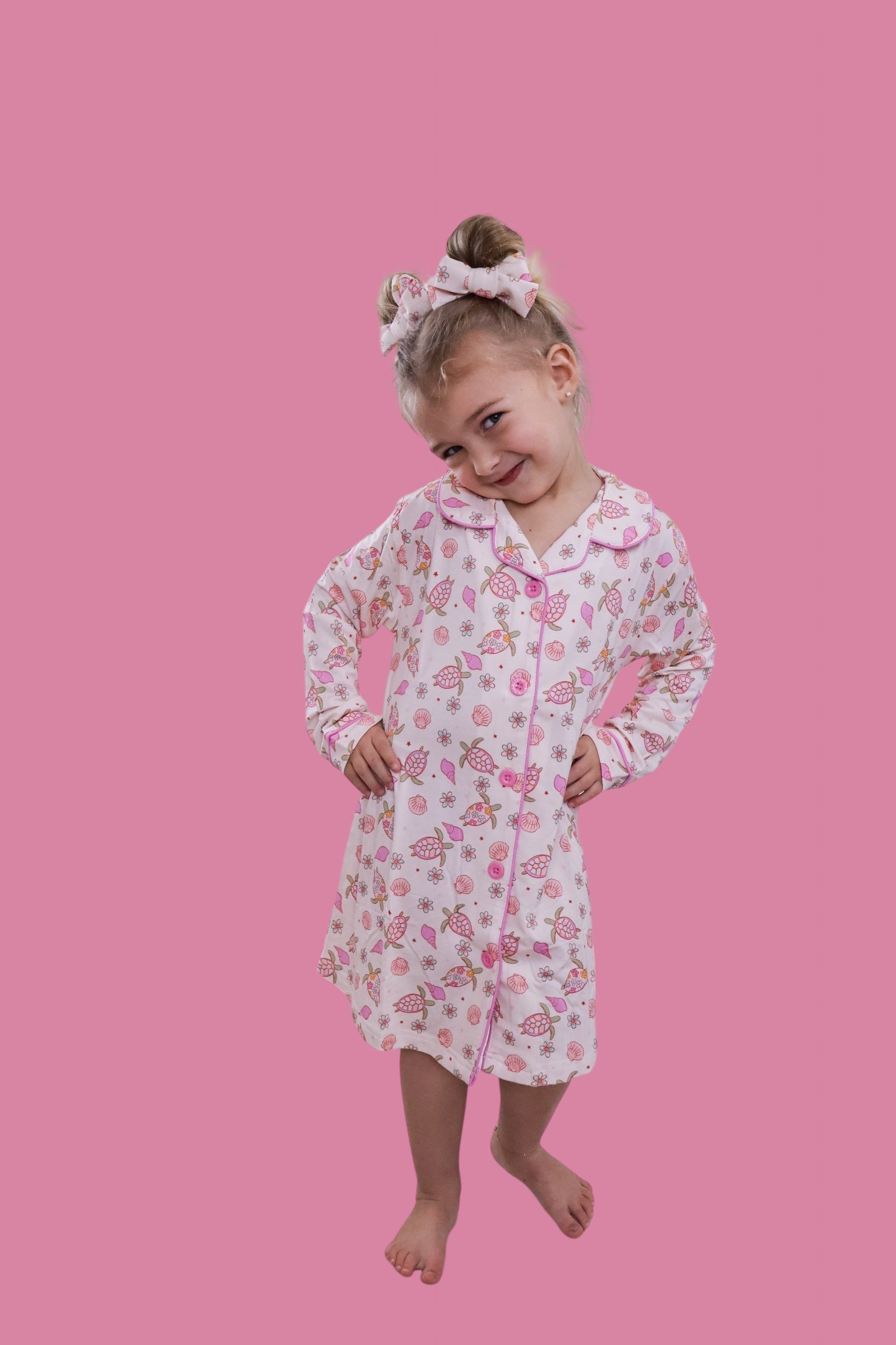 DREAM BIG LITTLE CO Exclusive Love Your Shell Girls Dream Gown Sea Turtle PatternEveretts Place