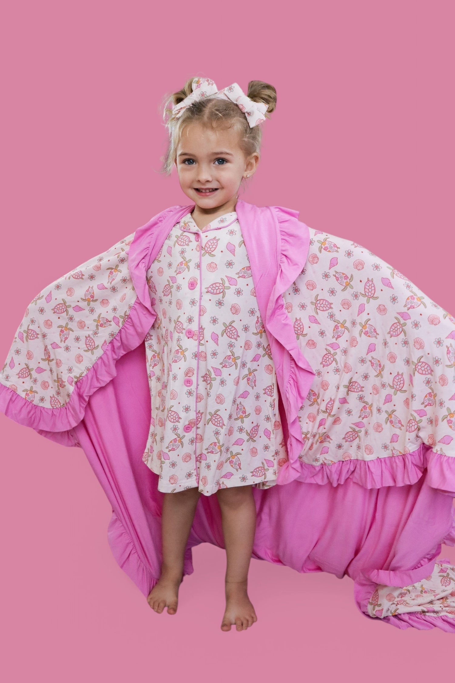 DREAM BIG LITTLE CO Exclusive Love Your Shell Girls Dream Gown Sea Turtle PatternEveretts Place