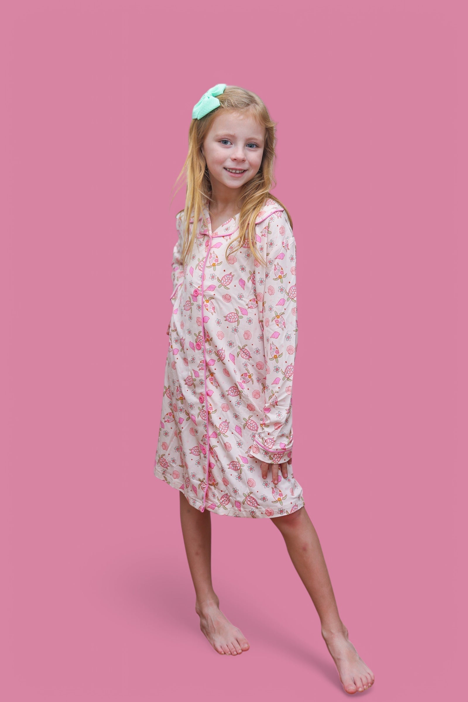 DREAM BIG LITTLE CO Exclusive Love Your Shell Girls Dream Gown Sea Turtle PatternEveretts Place