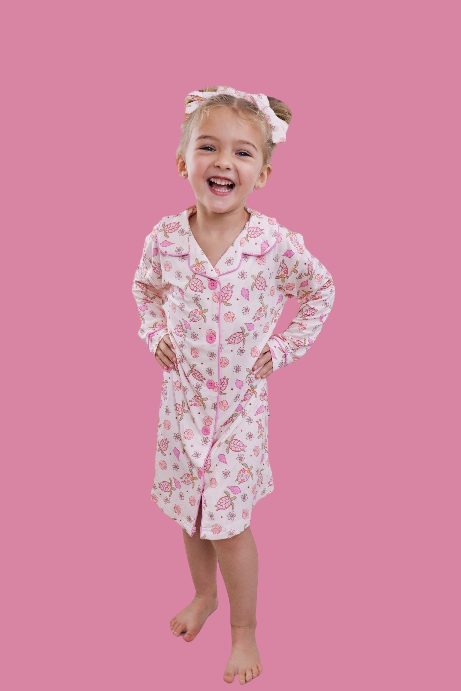 DREAM BIG LITTLE CO Exclusive Love Your Shell Girls Dream Gown Sea Turtle PatternEveretts Place