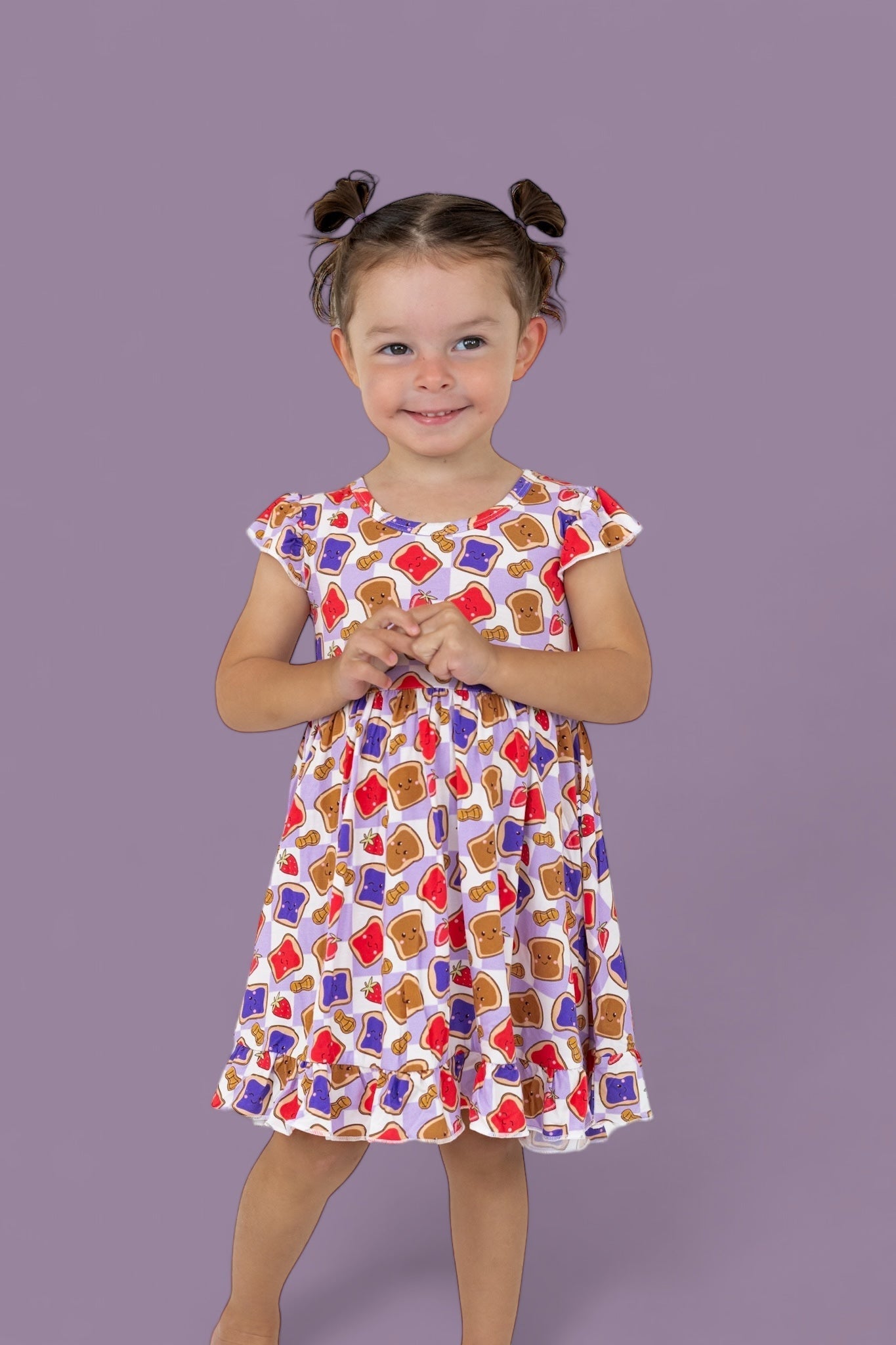 DREAM BIG LITTLE CO EXCLUSIVE PEANUT BUTTER JELLY TIME DREAM RUFFLE DRESSEveretts Place