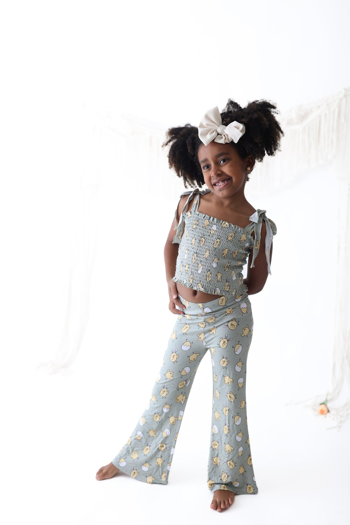 DREAM BIG LITTLE CO EXCLUSIVE PEEPIN' IT REAL DREAM SMOCKED FLARE SETEveretts Place