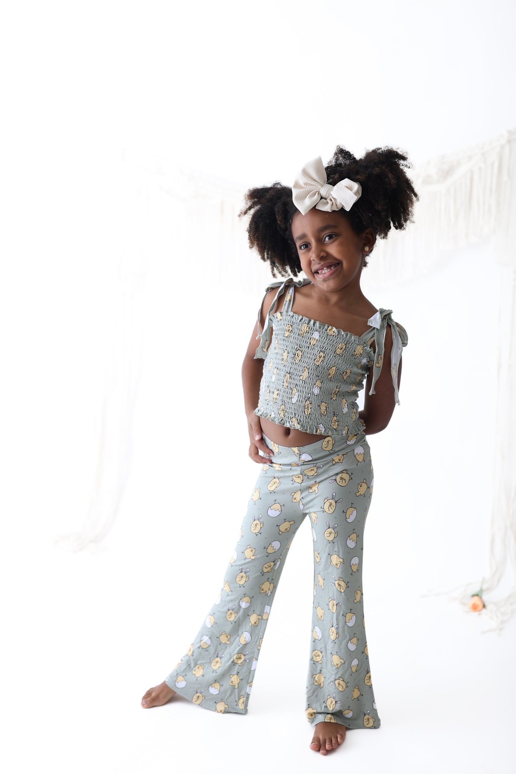 DREAM BIG LITTLE CO EXCLUSIVE PEEPIN' IT REAL DREAM SMOCKED FLARE SETEveretts Place