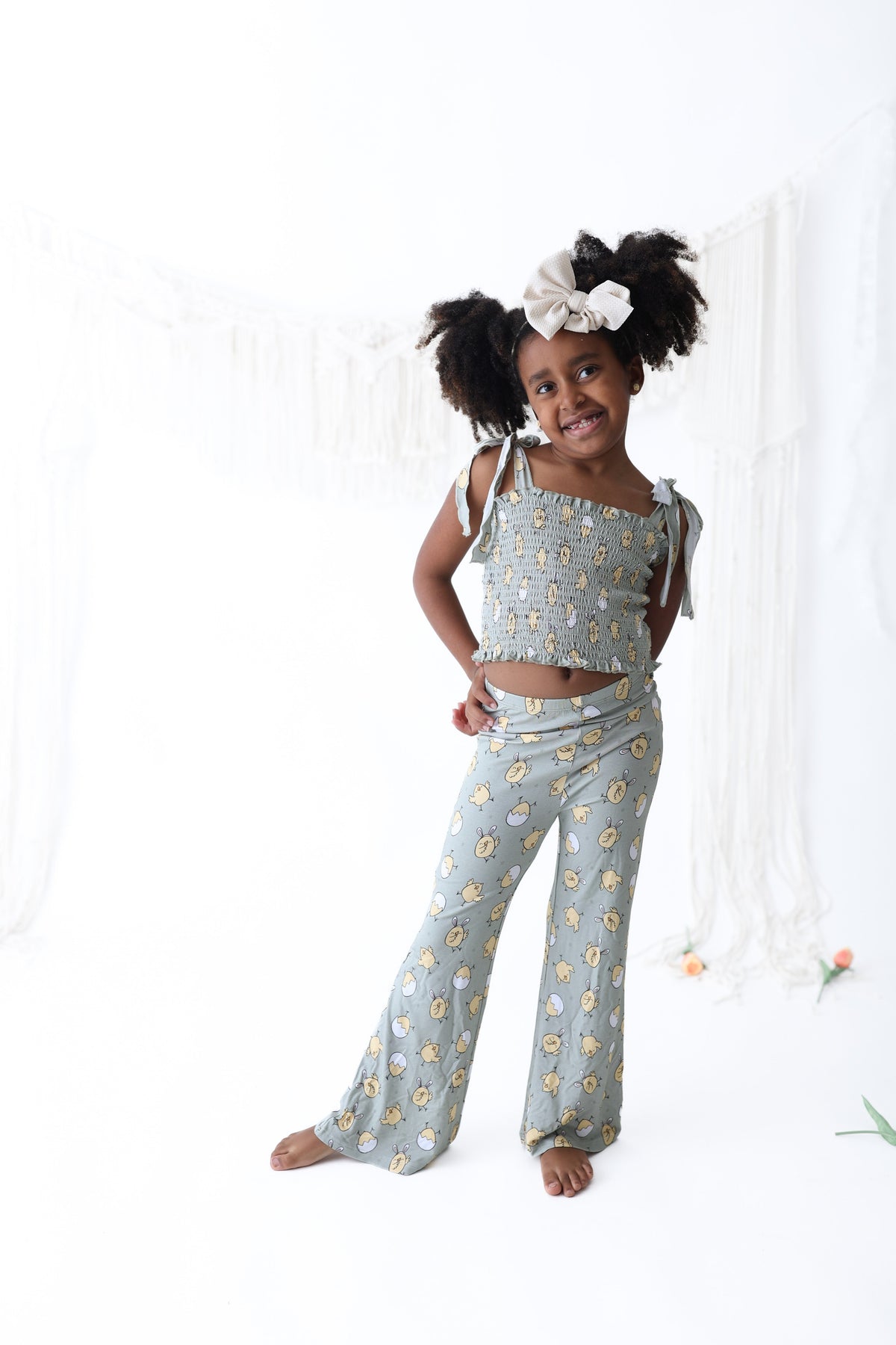 DREAM BIG LITTLE CO EXCLUSIVE PEEPIN' IT REAL DREAM SMOCKED FLARE SETEveretts Place