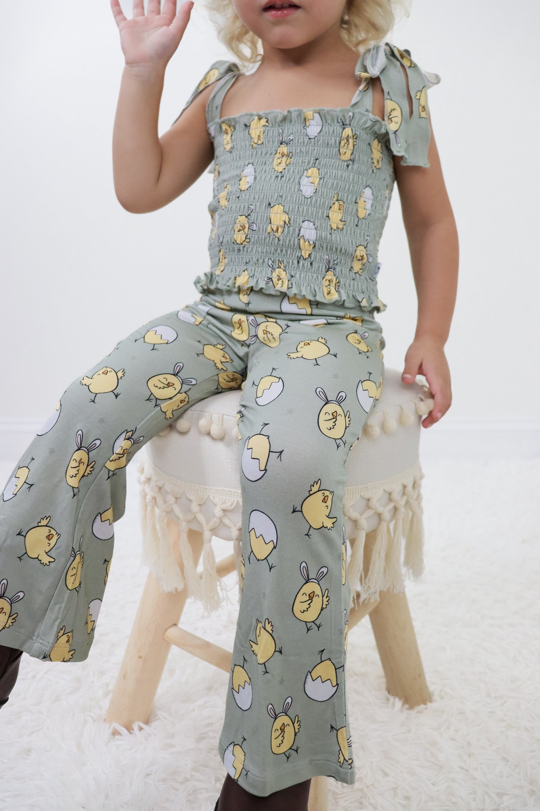 DREAM BIG LITTLE CO EXCLUSIVE PEEPIN' IT REAL DREAM SMOCKED FLARE SETEveretts Place