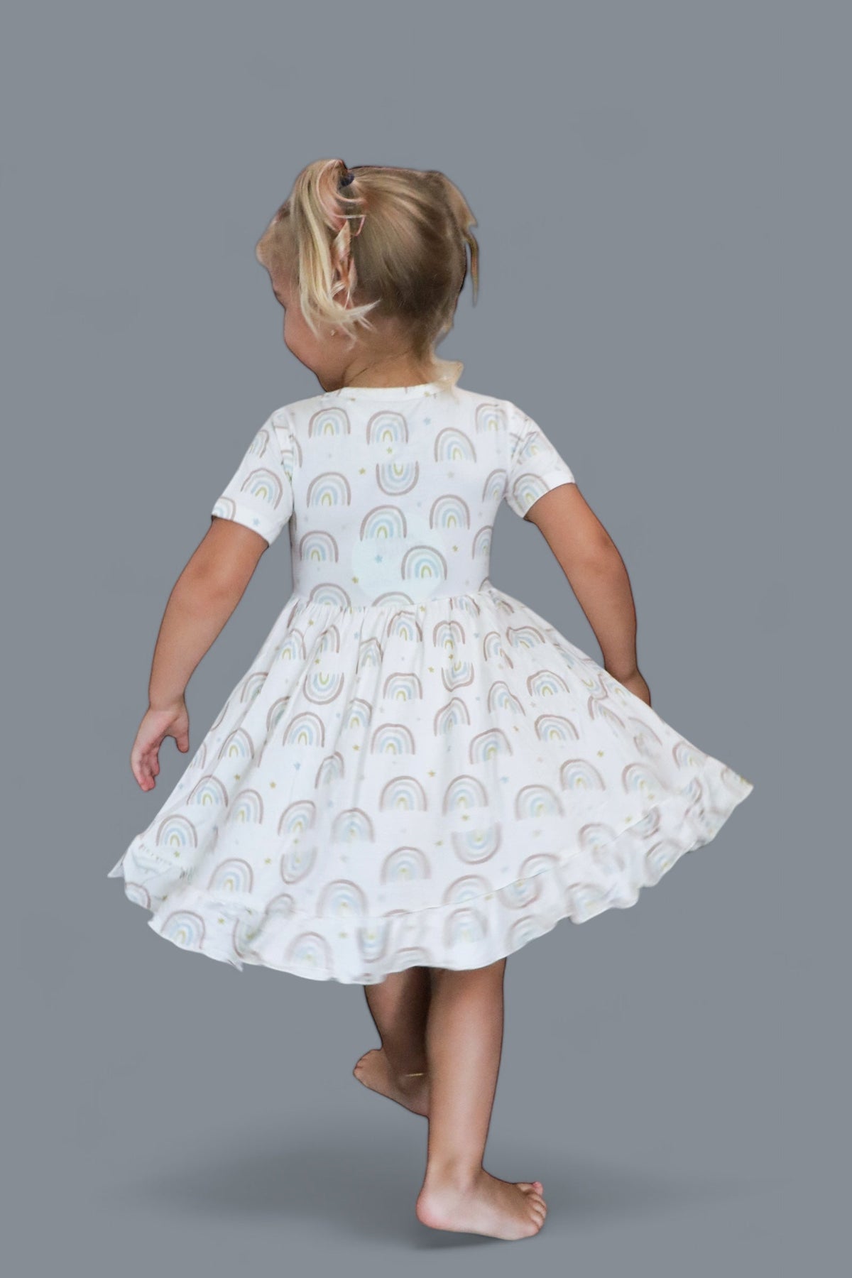 DREAM BIG LITTLE CO EXCLUSIVE RALEIGH'S RAINBOWS DREAM RUFFLE DRESSEveretts Place