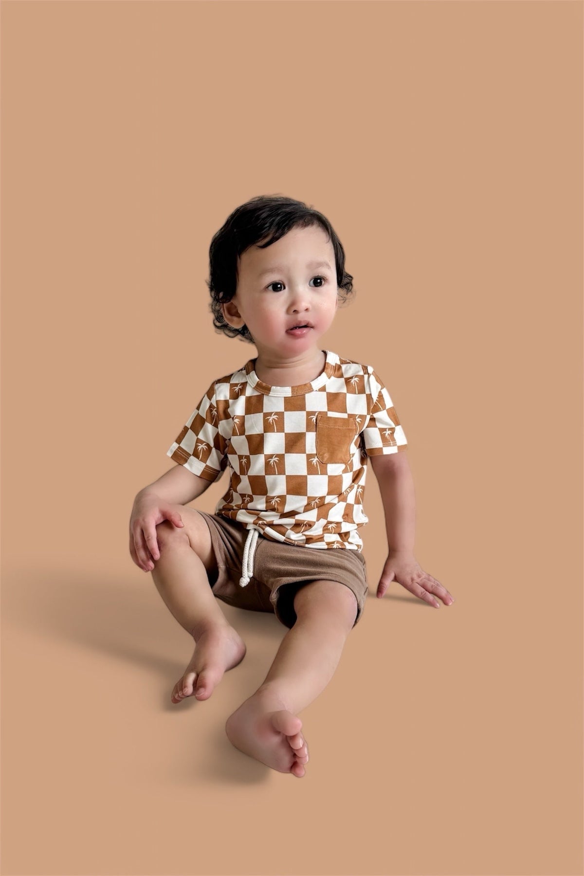 DREAM BIG LITTLE CO EXCLUSIVE SANDY BEACH CHECKERS DREAM POCKET TEEEveretts Place