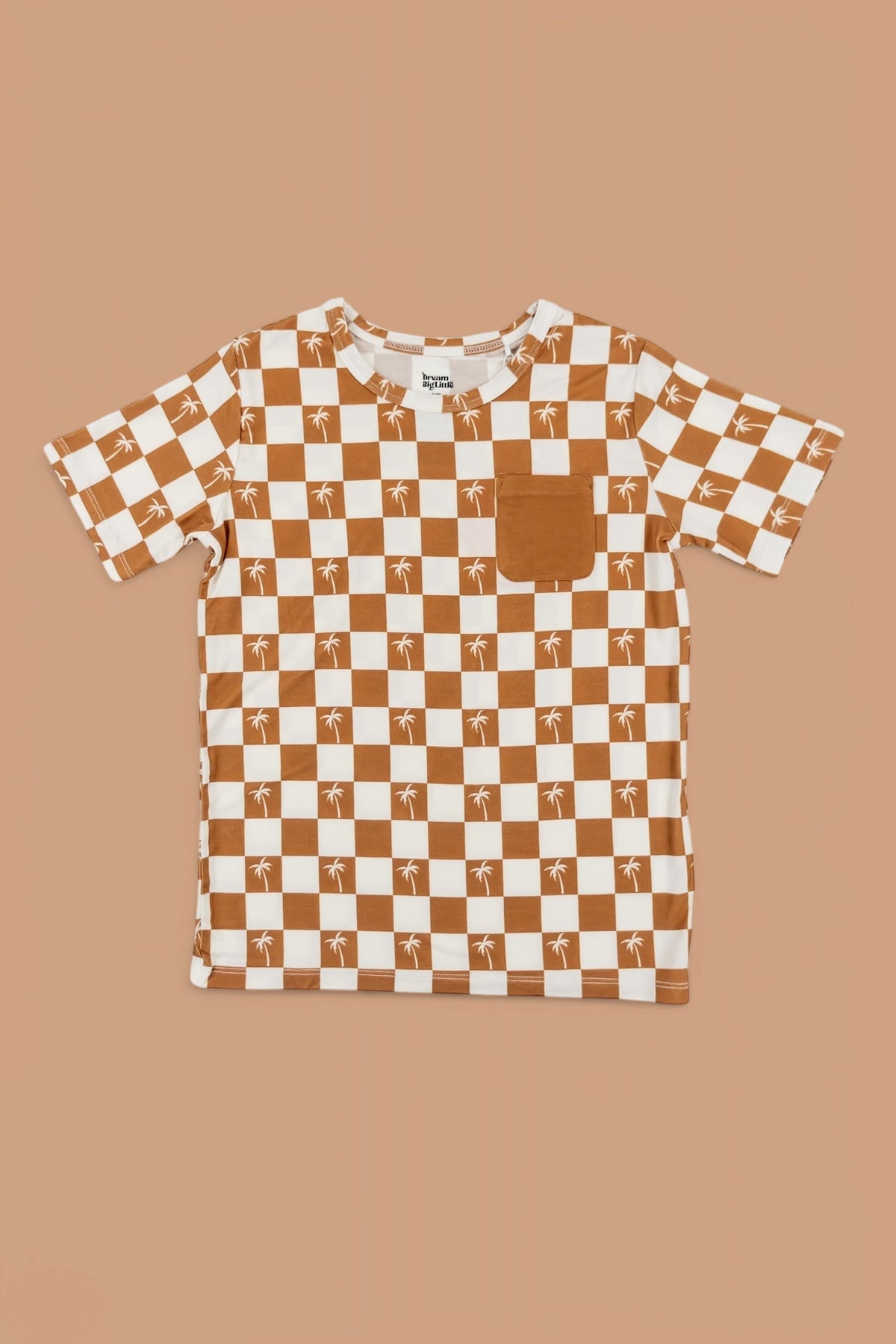 DREAM BIG LITTLE CO EXCLUSIVE SANDY BEACH CHECKERS DREAM POCKET TEEEveretts Place