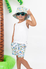 DREAM BIG LITTLE CO EXCLUSIVE SURF - O - SAURUS DREAM SWIM TRUNKSEveretts Place